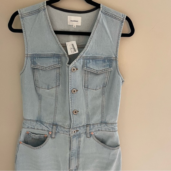 Unpublished Wyatt Trucker Jean Dress. Nwts - Picture 8 of 16